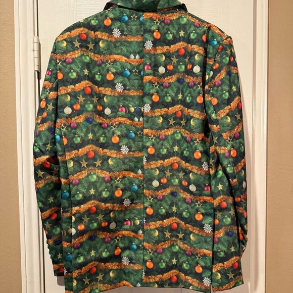 Light Up Green Christmas Suit Life of the Party Medium Holiday Party Ugly - Picture 8 of 14